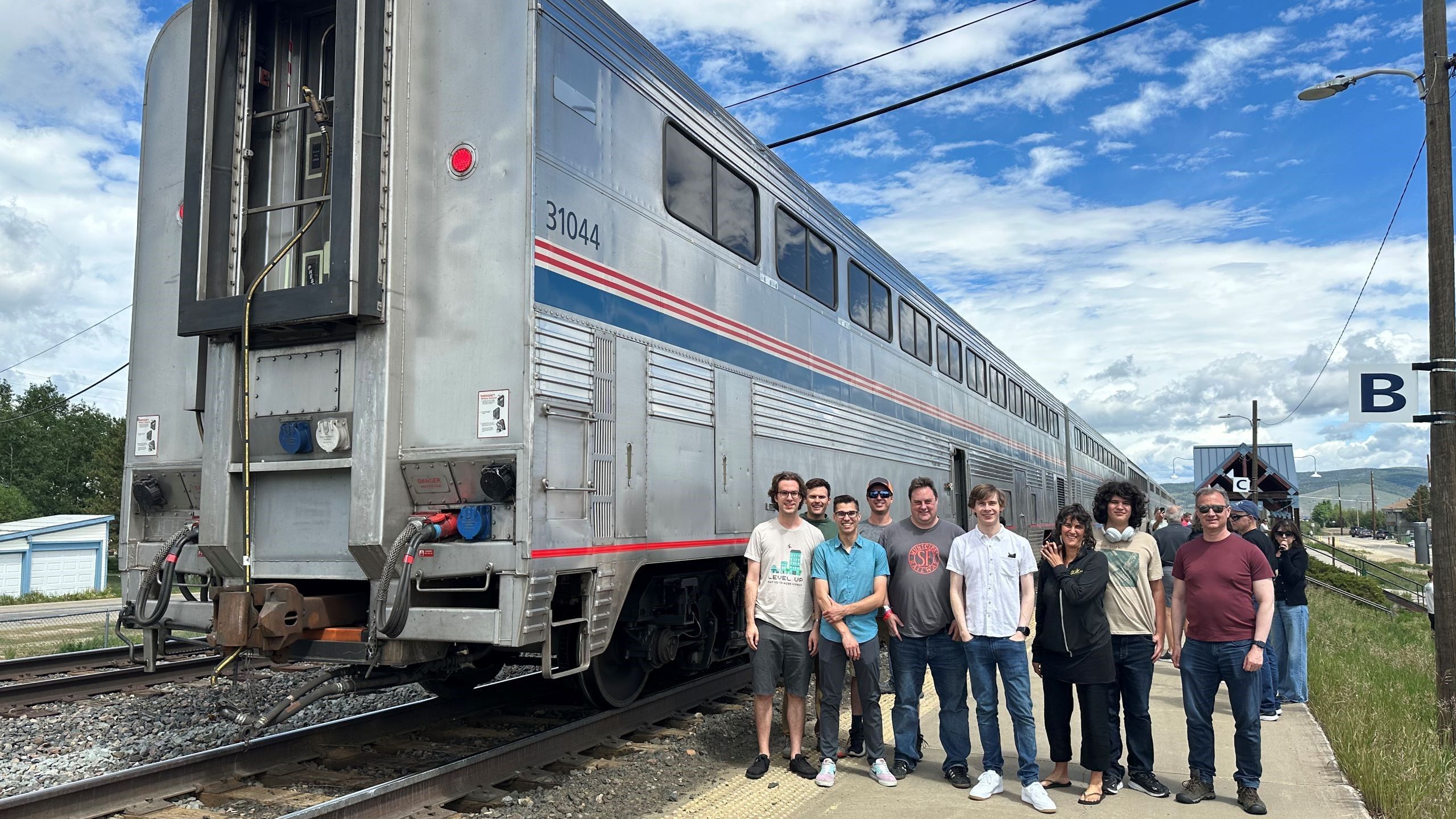 Greater Denver Transit members at Fraser Station.